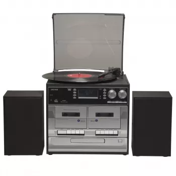 Denver MRD-166 equipo de música DAB+ con tocadiscos, reproductor de CD y casete