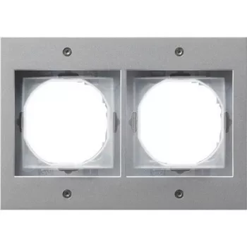 GIRA 021265 Marco 2 tomas color alu TX44 (WG UP)