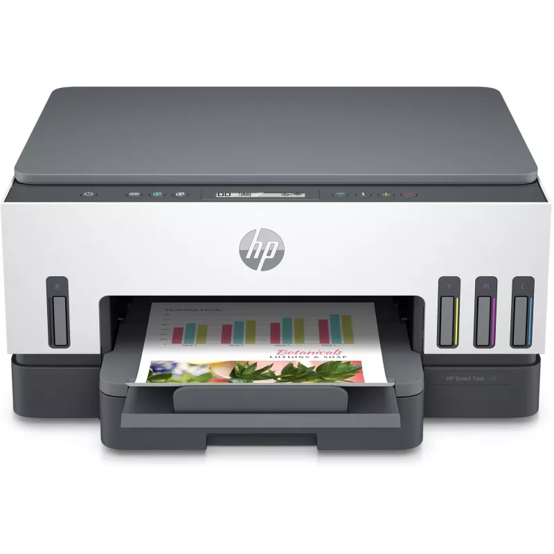 Impresora multifunción HP Smart Tank 720 — inyección térmica de tinta, color, A4, Wi‑Fi, dúplex, 4800x1200 dpi