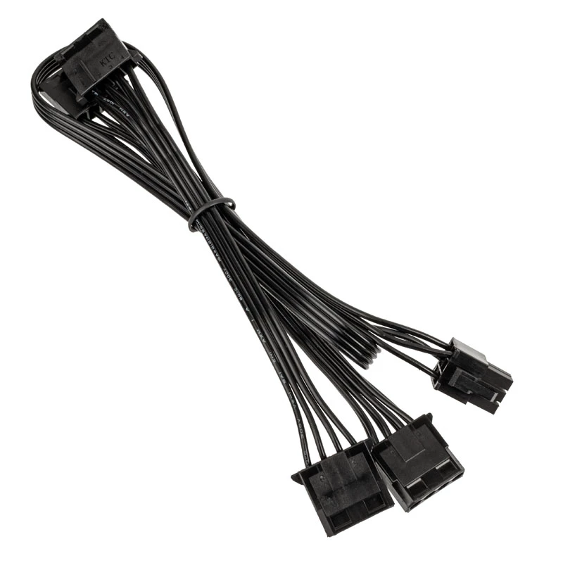 Kolink regulador de cables modular KL-CBR-PAT — 4× cable de alimentación modular Molex de 4 pines