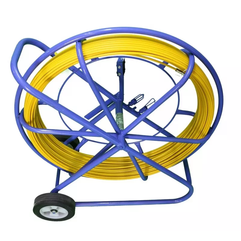 Extralink Pilot 8 mm x 100 m Varilla pasacables, fibra de vidrio FRP, Amarillo