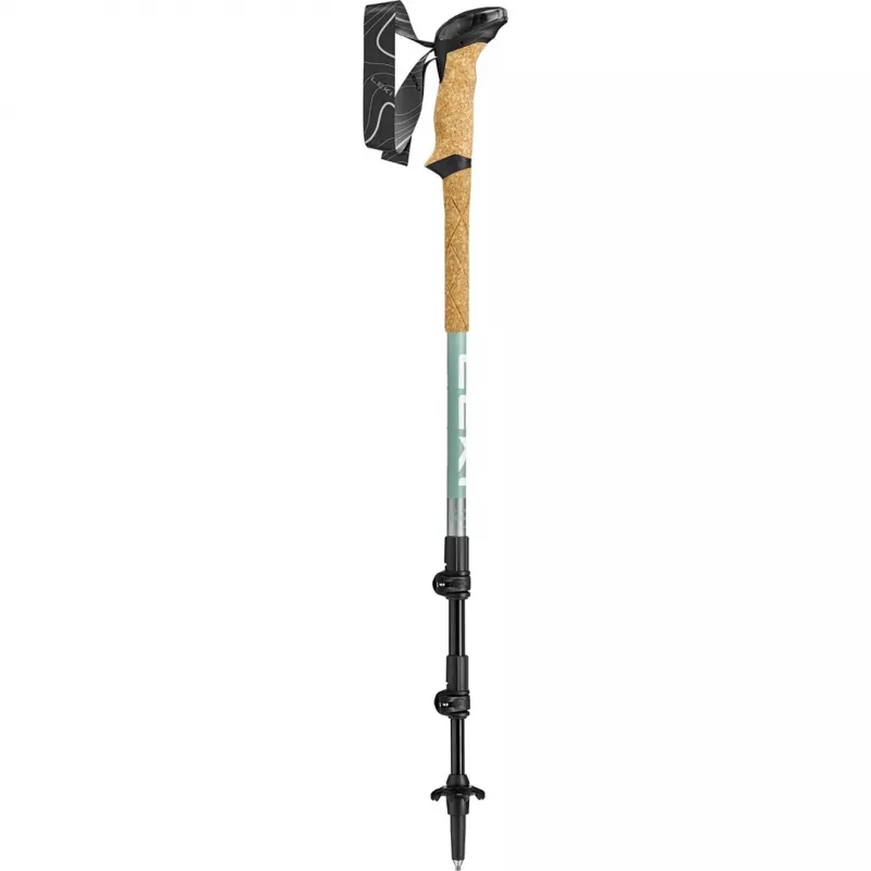 Bastones de trekking Leki Makalu Lite ajustables 90–125 cm, gris-verde