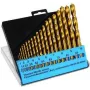 Set de brocas c.k tools T3291 — set de 19 piezas con recubrimiento HSS-TiN para taladrado de metal y uso general