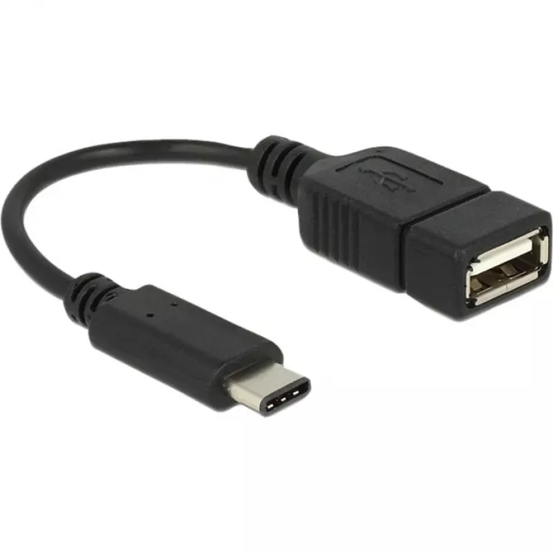 Cable USB DeLOCK 65579 USB 2.0 0,15 m USB C USB A negro