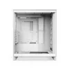 Caja de PC NZXT H7 Flow RGB Midi Tower Blanca — cristal templado, EATX, frontal 3×120mm, USB-C
