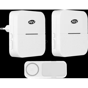 Set de timbre REV Orchestra RC 0082650103 blanco Link2Home — set de timbre REV, modelo 0082650103, acabado blanco