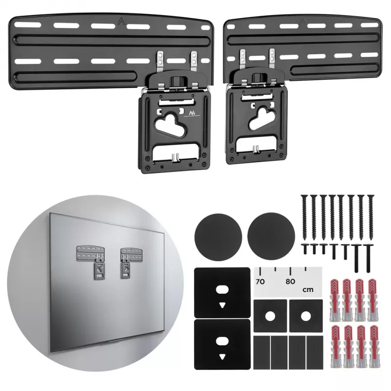 Soporte de TV Maclean, compatible con TVs Samsung QLED, 43-85, máx. 60 kg, MC-806 N