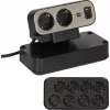 Regleta de enchufes Brennenstuhl 1153580200 2 m 10 tomas de corriente para interior negro plata