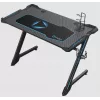 Onex | Escritorio gaming RGB con portavasos, gancho para auriculares, soporte para mando, 114 cm (ancho) | GD1200Z | Negro