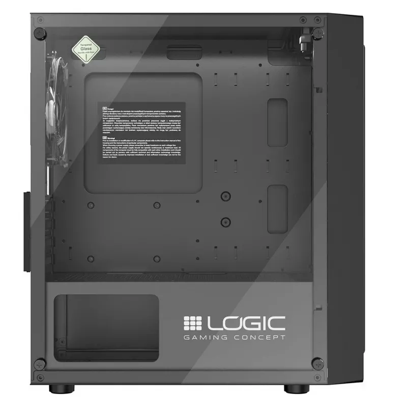 Caja de ordenador Logic Concept Atos AM-ATOS-10-0000000-0002 ATX negra