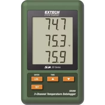 Registrador de datos de temperatura EXTECH SD200, registrador de datos -100 a +1300 °C (SD200)