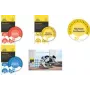 Avery etiqueta 7905 amarilla 30 mm – pack de 80 etiquetas adhesivas redondas