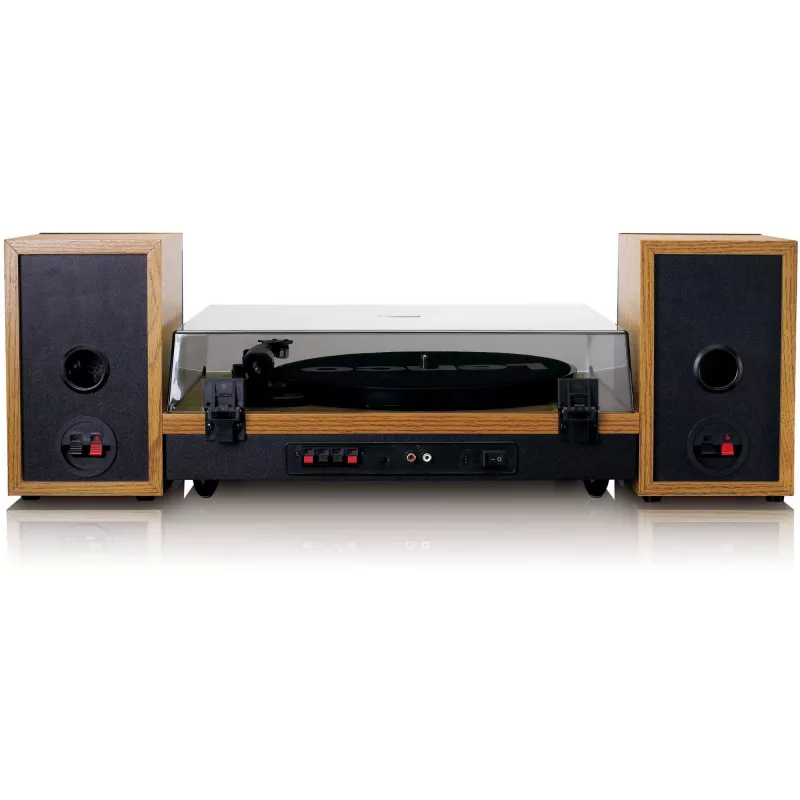 Lenco LS-300WD tocadiscos con altavoces externos, madera