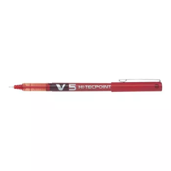 Pilot V5 Hi-Tecpoint BX-V5-R Rotulador, 0,5 mm, Rojo