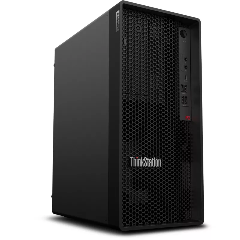 Workstation Lenovo ThinkStation P2 Tower Gen 2 – Intel Core Ultra 7 265, 32 GB DDR5, 512 GB SSD, NVIDIA RTX A1000, Windows 11 Pro, Negro