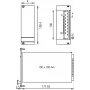 SCHROFF Panel frontal - PANEL FRONTAL HF PSU 3HE 6TE MAX (21006943)