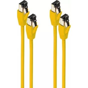 Cable de red ShiverPeaks BS08-41022-2 Cat8.1 1m F/FTP amarillo