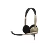 Koss CS100 auriculares de diadema con cable y micrófono, negro/dorado