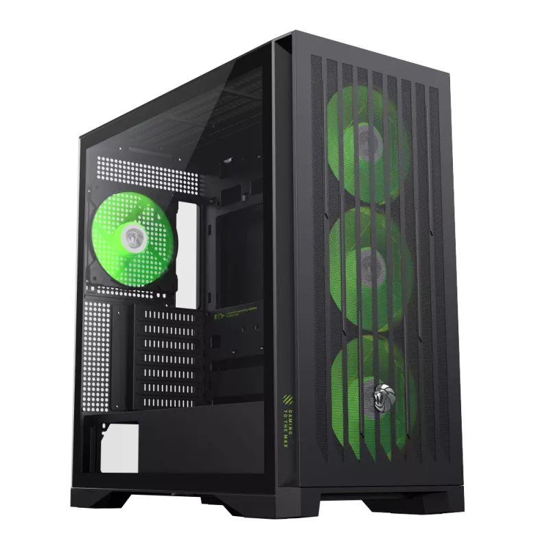 Caja Gamemax | LEADER 2 BK | negra | E-ATX | fuente de alimentación no incluida
