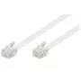 Cable telefónico Microconnect MPK191W RJ-11 estándar 15 m blanco