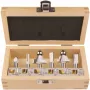 Makita - Juego de fresas - para plástico, madera maciza - 6 piezas (D-53540)