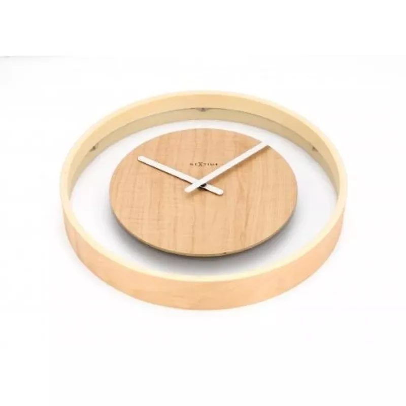 NeXtime Reloj 3046 Wood Loop, Ø30 cm, pared, madera
