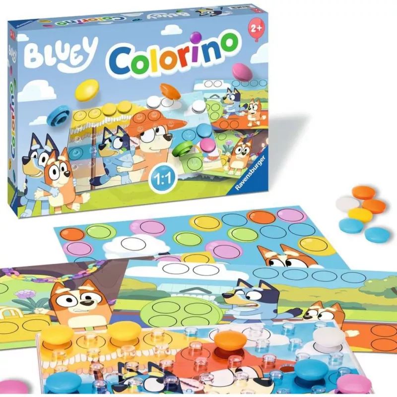 Bluey Colorino, juego educativo