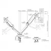 Soporte de sobremesa Sbox LCD-S024-2 (17-32/2x2-9kg/100x100)