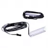 Foco de superficie para estantes cama meble Cama azul 3LED, rectangular, montaje en superficie, negro, corriente de red