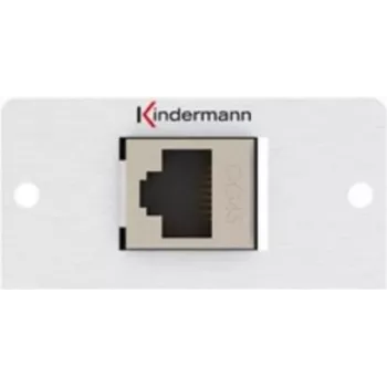 Kindermann Konnect 50 alu - Faceplate modular snap-in - GG45 (7444000424)