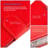 Funda de piel tipo libro FIXED para Samsung Galaxy A36 5G – rojo, protección frontal y trasera, aberturas precisas