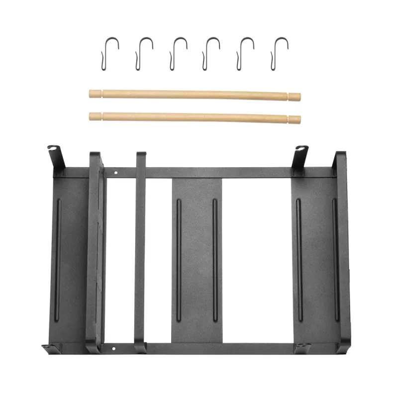 Maclean MC-910 estante magnético para frigorífico/lavadora, negro