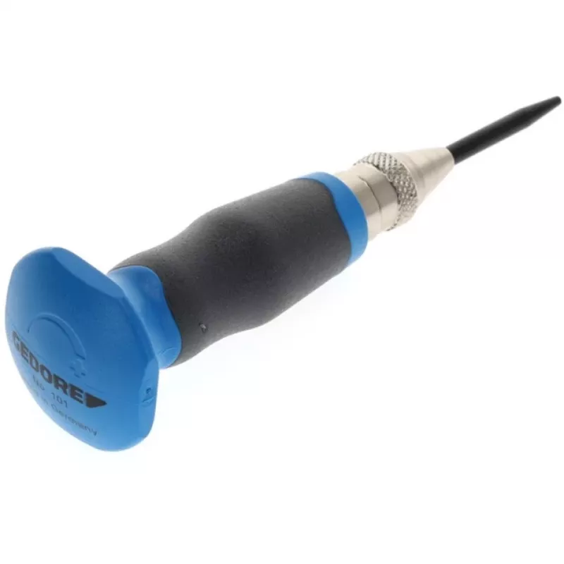 Gedore 101 8722880 granete automático con punta y protector de mano, 60–130 N, 130 mm, negro/azul