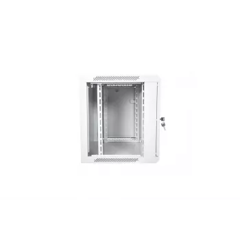 Armario rack de pared Allied Telesis DN-W19 12U gris claro, altura de montaje 12U, diseño de montaje en pared