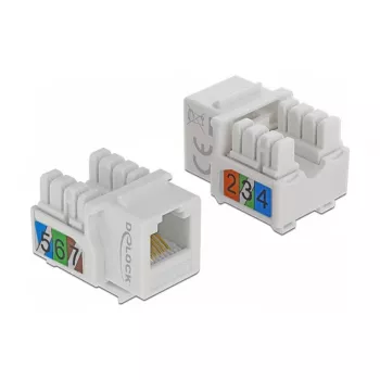 Módulo Keystone DeLOCK 86498 plano blanco RJ-12