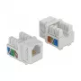 Módulo Keystone DeLOCK 86498 plano blanco RJ-12