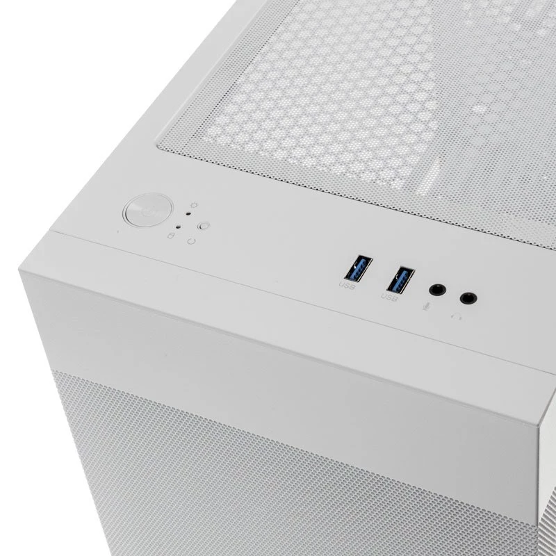 Caja de PC Lian Li LANCOOL 205 Mesh C Midi Tower blanca