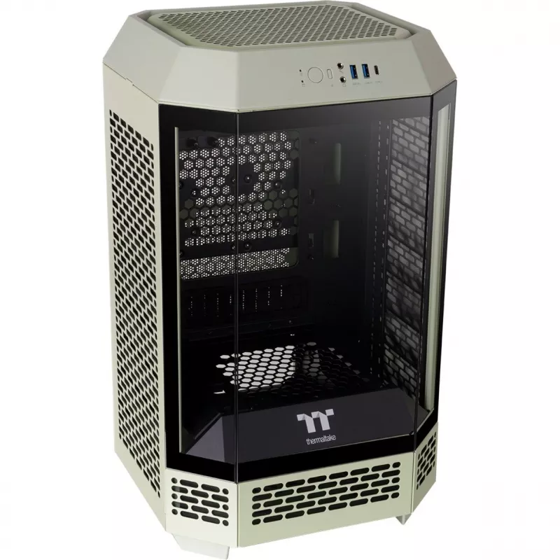 The Tower 250, caja torre verde claro, cristal templado