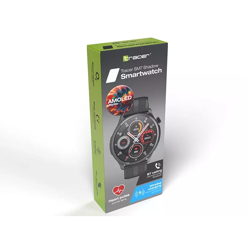 Smartwatch TRACER SM7 Shadow con Bluetooth y medidor de frecuencia cardíaca