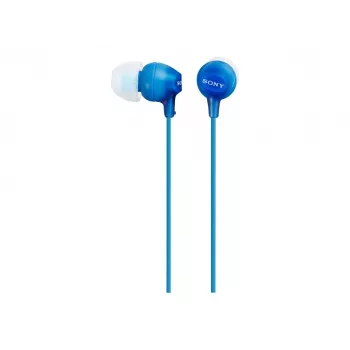 Sony MDR-EX15LP, Con cable, 8 - 22000 Hz, Música, 3 g, Auriculares, Azul