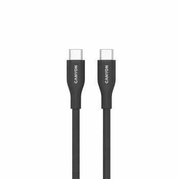 Cable CANYON CC60SC10 C-C 60W 1m silicona negro