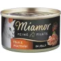 Comida húmeda para gatos Miamor Feine Filets 100 g — codorniz y atún, gatos adultos, lata de fácil apertura
