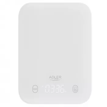 Adler báscula de cocina | AD 3181w | División 1 g | Tipo de pantalla LED | Blanca