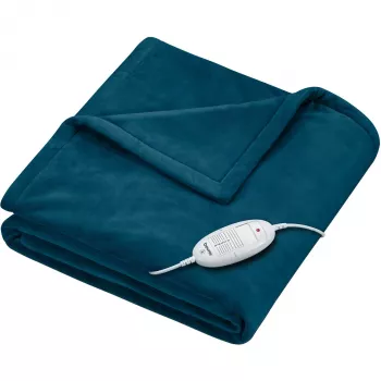 Manta eléctrica Beurer HD75 Cosy Ocean 130 x 180 cm, azul oscuro