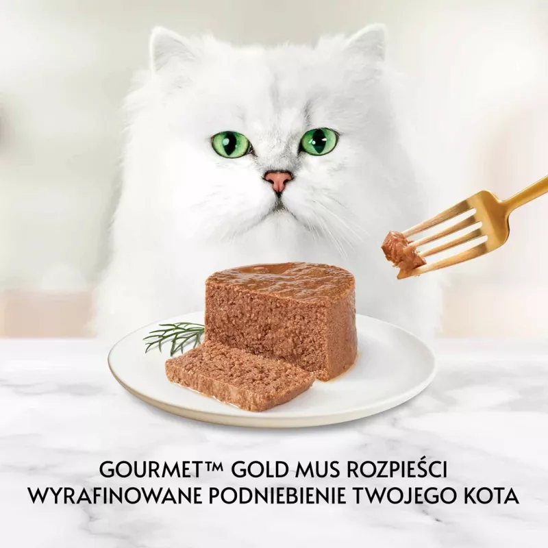 Purina Gourmet Gold mousse de atún, comida húmeda para gatos, 85 g