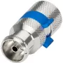 Toma IEC/Koax de instalación fácil (plata/azul, 6,5 - 8,0 mm)