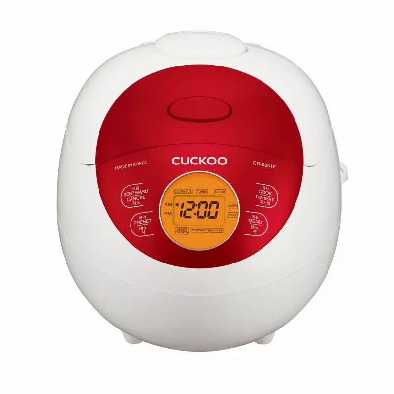 Olla arrocera Cuckoo CR-0351F RED 0,54 L 425 W roja, blanca
