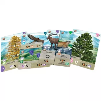 Bosque Mixto - Alpino, expansión de juego de cartas