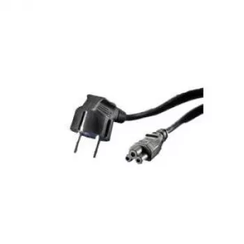 Cable de alimentación, C5, EU Cable de alimentación (C5 / Mickey Mouse / trébol), EU, Longitud: 1.8 m, compatible con: fuente de alimentación (19.99.1028)