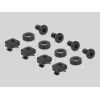 Delock 66884 Panel de carril DIN de 19 pulgadas, 2U, negro